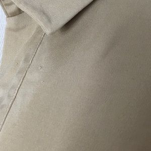 Equipment Tops - Equipment Long Sleeve Beige 100% Silk T-Shirt Equipment Tops - Equipment Long Sleeve Beige 100% Silk T-Shirt